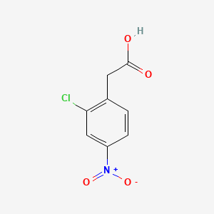 Chemical structure of 2-(2-Chloro-4-nitrophenyl)acetic Acid