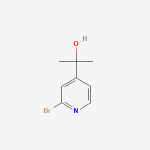 Chemical structure of 2-(2-Bromopyridin-4-yl)propan-2-ol