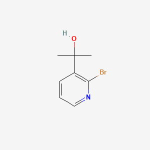 Chemical structure of 2-(2-Bromopyridin-3-yl)propan-2-ol
