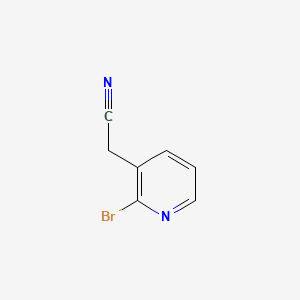Chemical structure of 2-(2-Bromopyridin-3-yl)acetonitrile