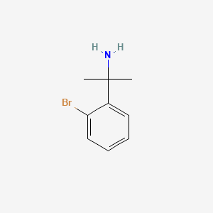 Chemical structure of 2-(2-Bromophenyl)propan-2-amine