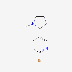 Chemical structure of 2-(2-Bromophenyl)piperazine