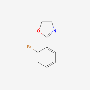 Chemical structure of 2-(2-Bromophenyl)oxazole