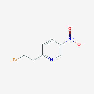 Chemical structure of 2-(2-Bromoethyl)-5-nitropyridine