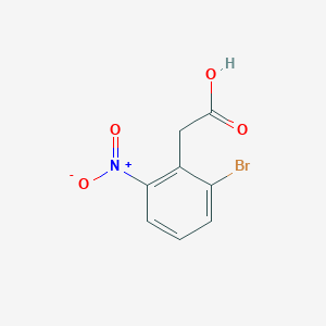 Chemical structure of 2-(2-Bromo-6-nitrophenyl)acetic Acid