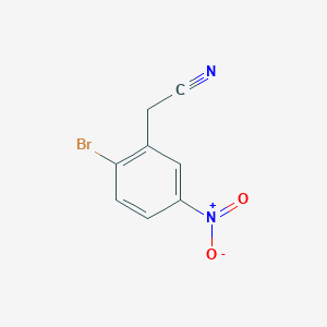 Chemical structure of 2-(2-bromo-5-nitrophenyl)acetonitrile