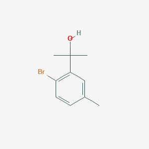 Chemical structure of 2-(2-Bromo-5-methylphenyl)propan-2-ol