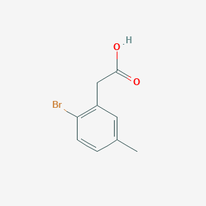Chemical structure of 2-(2-Bromo-5-methylphenyl)acetic acid