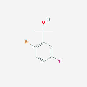 Chemical structure of 2-(2-Bromo-5-fluorophenyl)propan-2-ol