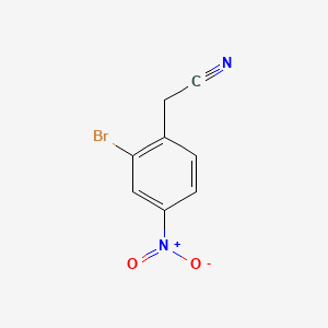 Chemical structure of 2-(2-Bromo-4-nitrophenyl)acetonitrile