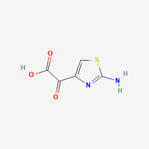 Chemical structure of 2-(2-Aminothiazol-4-yl)-2-oxoacetic acid