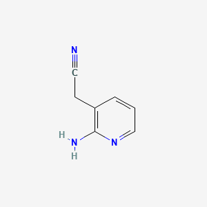 Chemical structure of 2-(2-Aminopyridin-3-yl)acetonitrile