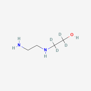 Chemical structure of 2-(2-Aminoethylamino)ethanol-d4