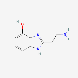 Chemical structure of 2-(2-Aminoethyl)-1H-benzo[d]imidazol-4-ol