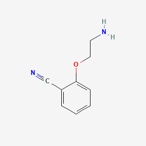 Chemical structure of 2-(2-Aminoethoxy)benzonitrile