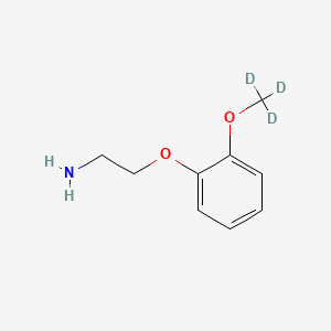 Chemical structure of 2-(2-Aminoethoxy)anisole-d3
