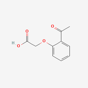 Chemical structure of 2-(2-Acetylphenoxy)acetic acid