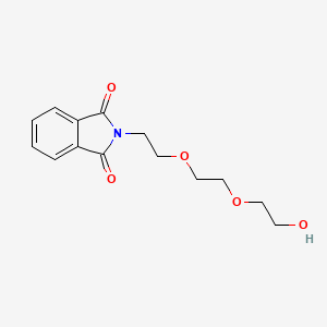 Chemical structure of 2-{2-[2-(2-Hydroxyethoxy)ethoxy]ethyl}isoindole-1,3-dione