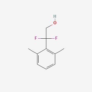 Chemical structure of 2-(2,6-dimethylphenyl)-2,2-difluoroethan-1-ol