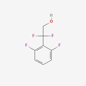 Chemical structure of 2-(2,6-difluorophenyl)-2,2-difluoroethan-1-ol