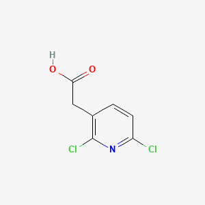 Chemical structure of 2-(2,6-Dichloropyridin-3-yl)acetic acid