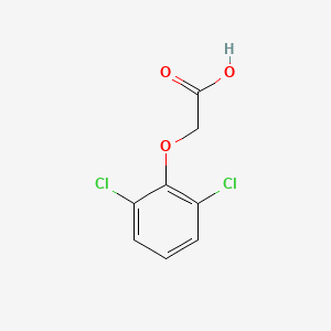 Chemical structure of 2,6-Dichlorophenoxyacetic acid