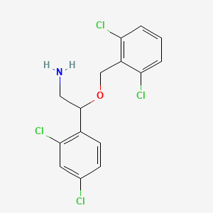 Chemical structure of 2-(2,6-Dichlorobenzyloxy)-2-(2,4-dichlorophenyl)ethylamine