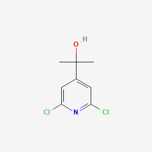 Chemical structure of 2-(2,6-Dichloro-4-pyridyl)-2-propanol