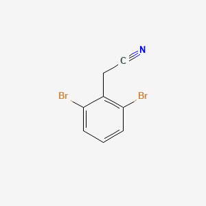 Chemical structure of 2-(2,6-Dibromophenyl)acetonitrile