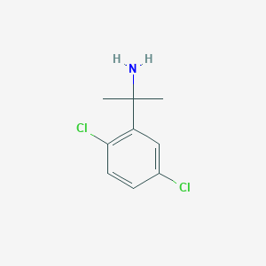 Chemical structure of 2-(2,5-dichlorophenyl)propan-2-amine hydrochloride