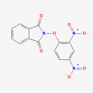 Chemical structure of 2-(2,4-Dinitro-phenoxy)-isoindole-1,3-dione