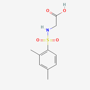 Chemical structure of N-[(2,4-dimethylphenyl)sulfonyl]glycine