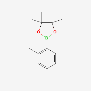 Chemical structure of 2-(2,4-dimethylphenyl)-4,4,5,5-tetramethyl-1,3,2-dioxaborolane