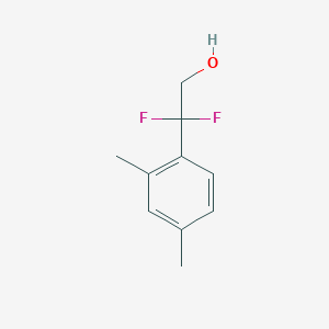 Chemical structure of 2-(2,4-dimethylphenyl)-2,2-difluoroethan-1-ol