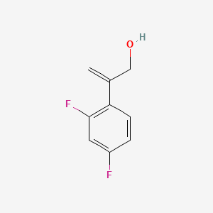Chemical structure of 2-(2,4-Difluorophenyl)prop-2-en-1-ol