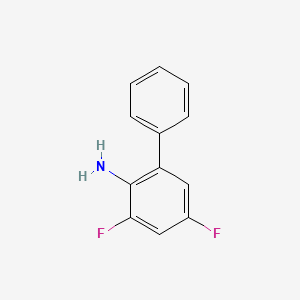 Chemical structure of 2-(2,4-Difluorophenyl)-5-methylpyridine