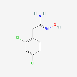Chemical structure of 2-(2,4-Dichlorophenyl)-N-hydroxyacetimidamide