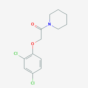 Chemical structure of 2-(2,4-Dichlorophenoxy)-1-(1-piperidyl)ethanone