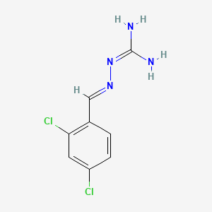 Chemical structure of 2-(2,4-Dichlorobenzylidene)hydrazinecarboximidamide