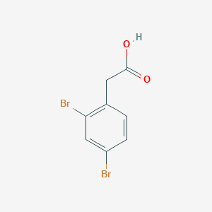 Chemical structure of 2-(2,4-Dibromophenyl)acetic acid