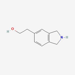 Chemical structure of 2-(2,3-dihydro-1H-isoindol-5-yl)ethan-1-ol