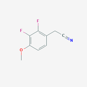 Chemical structure of 2,3-Difluoro-4-methoxyphenylacetonitrile