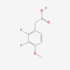 Chemical structure of 2,3-Difluoro-4-methoxyphenylacetic acid