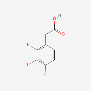 Chemical structure of 2-(2,3,4-Trifluorophenyl)acetic acid