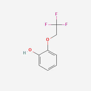 Chemical structure of 2-(2,2,2-Trifluoroethoxy)phenol