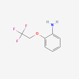Chemical structure of 2-(2,2,2-Trifluoroethoxy)aniline
