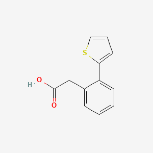Chemical structure of 2-(2-(Thiophen-2-yl)phenyl)acetic acid