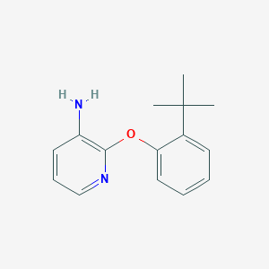 Chemical structure of 2-(2-Tert-butylphenoxy)pyridin-3-amine