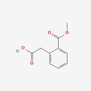 Chemical structure of 2-(2-(Methoxycarbonyl)phenyl)acetic acid