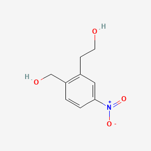 Chemical structure of 2-(2-(Hydroxymethyl)-5-nitrophenyl)ethanol